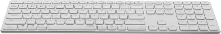 Image du produit Rapoo Clavier sans fil multimode E9800M, disposition DE, blanc (DE)