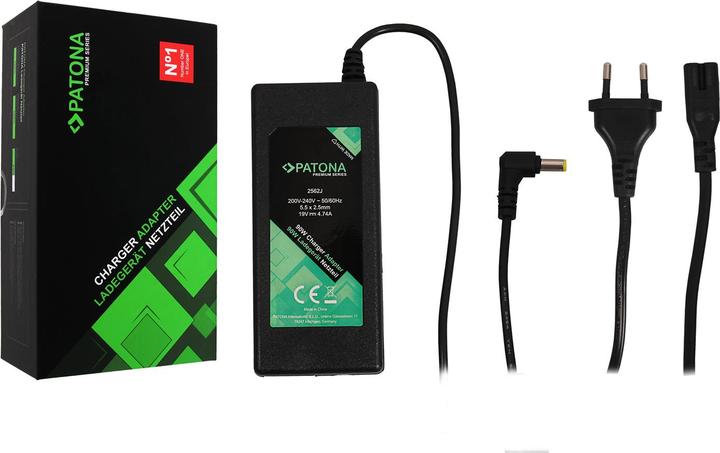 Produktbild Patona Premium Netzteil 19V 4,74A 90W f. Acer Aspire/Travelmate/Extensa/Medion PA-1900-05 (90 W)