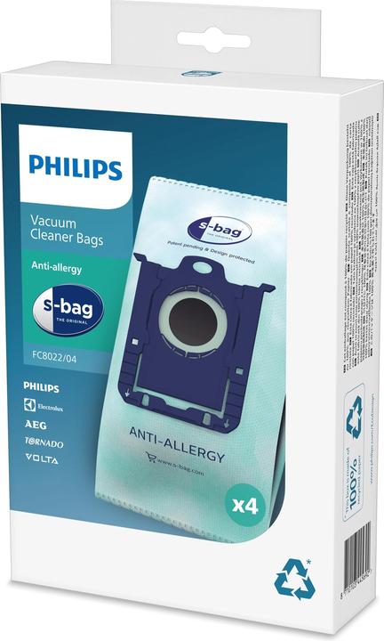 Actual product image Philips s-bag Anti-allergy FC8022/04 (4x)