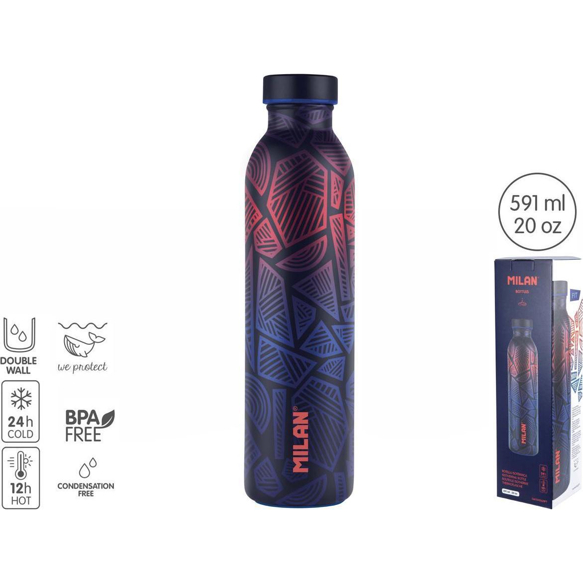 Milan, Trinkflasche + Thermosflasche, (0.59 l)