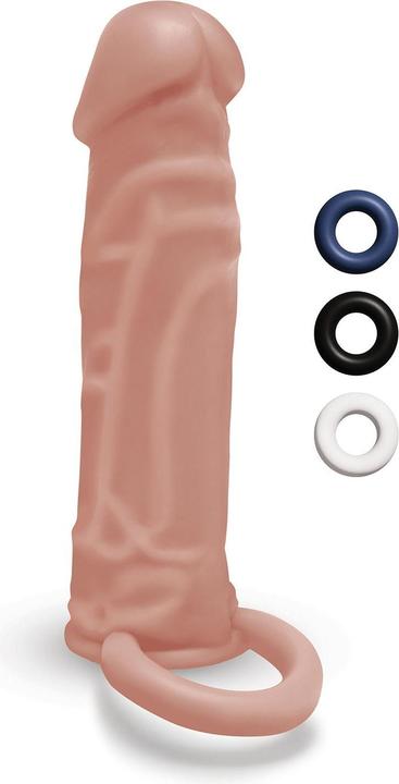 Image du produit Sizeup size up silicone realistic penis extender with ball loop tan