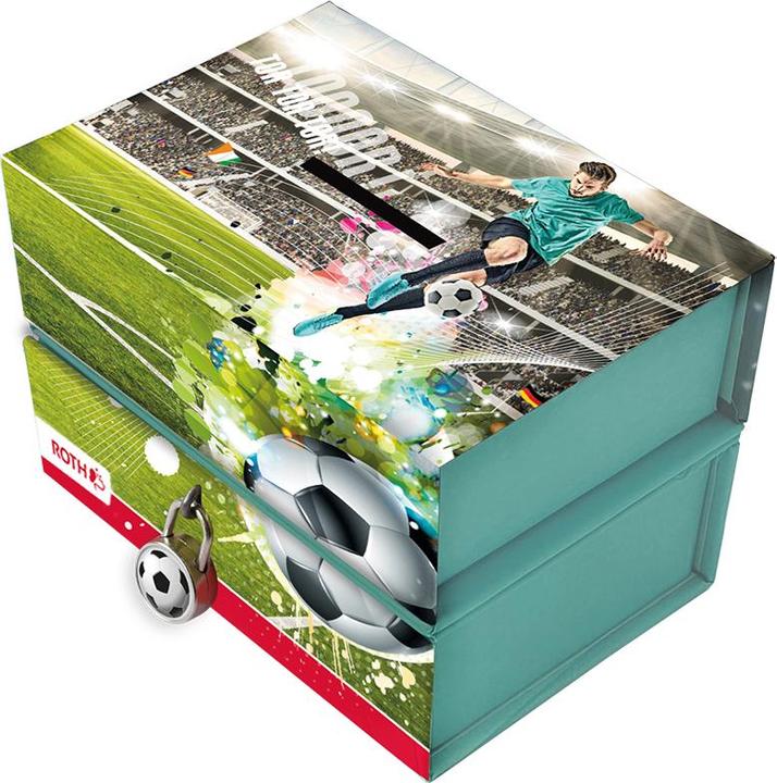 Actual product image Magni Money Box 2 Boxes 2 Compartments Football Star