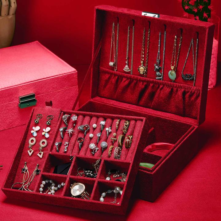 Produktbild Intirilife Schmuckschatulle in Rot