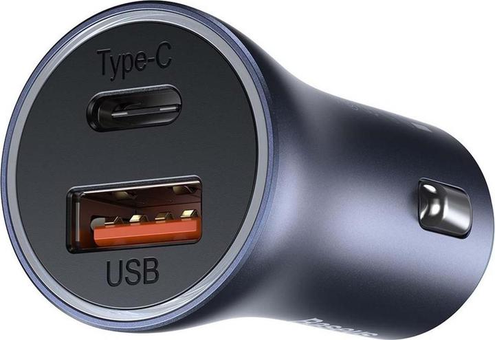 Produktbild Baseus Golden Contactor Pro car charger, USB + USB-C, QC4.0+, PD, SCP, 40W (gray)