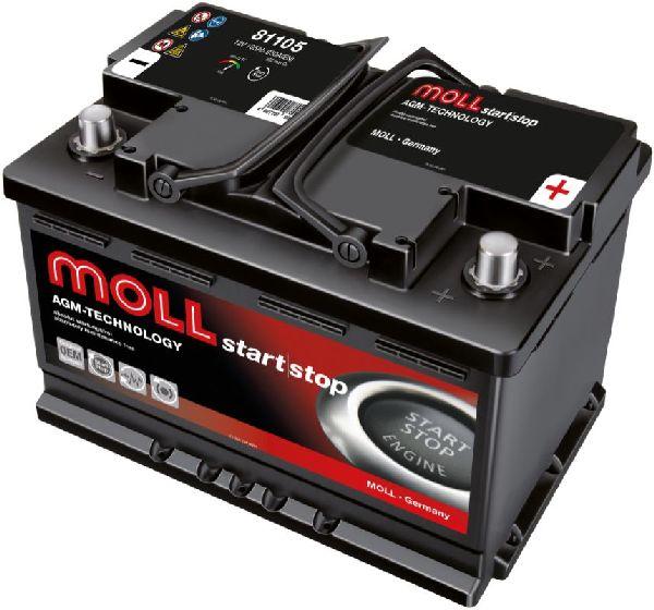 Actual product image Moll AGM starter battery (12 V, 105 Ah, 950 A)
