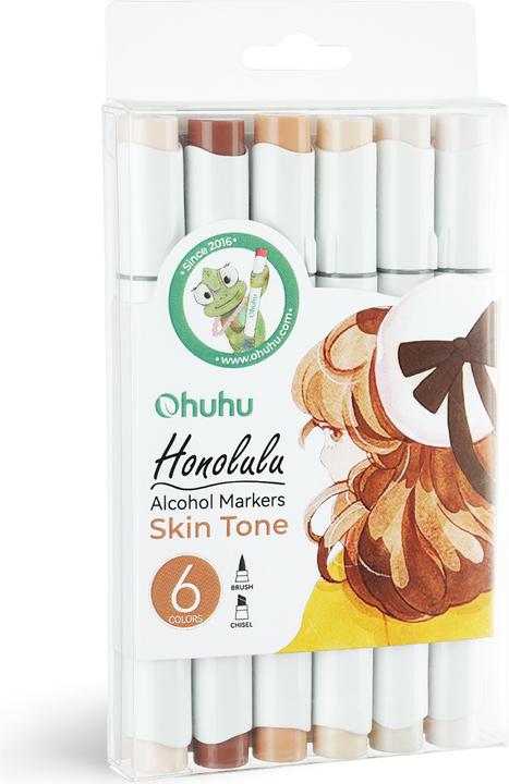Ohuhu Marqueurs d'art Honolulu (Multicolore, 6 x)