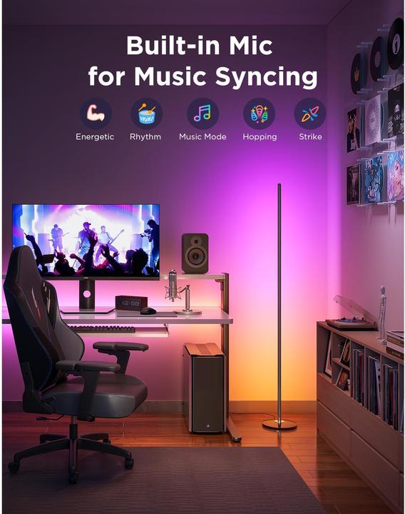 Productafbeelding Govee RGBICW Floor Lamp With Matter, H8076C13 (2200 lm)