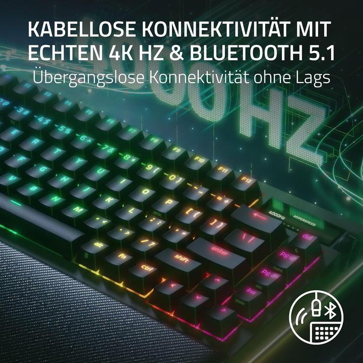 Actual product image Razer BlackWidow V4 Pro (English-international, Cable, Wireless)