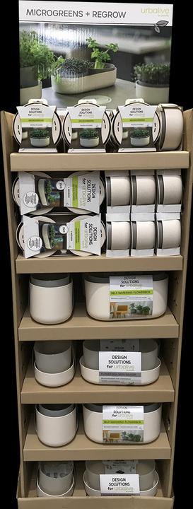Plastia Display Mix Microgreens + Blumentöpfe Tolita (40 cm)
