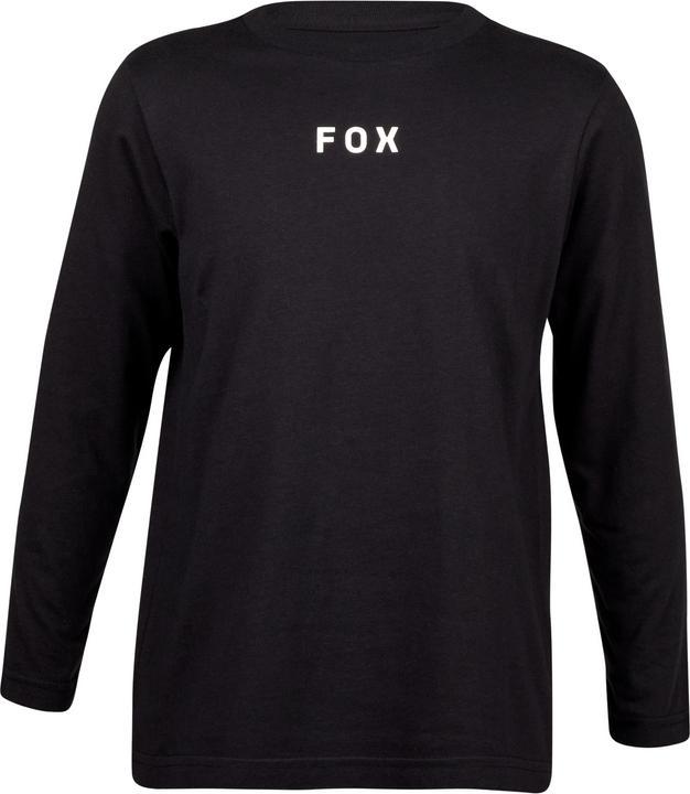 Actual product image Fox Tee 23 Yth Flora Ls Blk Ym (M)