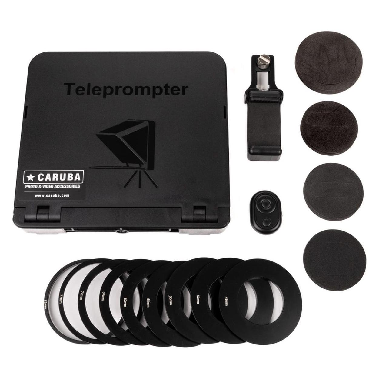 Caruba Teleprompter Voor Smartphone/tablet/camera (Teleprompter), Video Accessoires, Zwart
