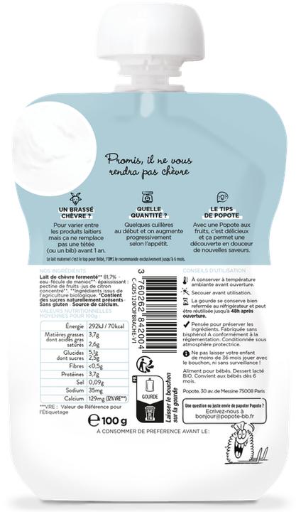 Produktbild Popote Quetschie Ziegenmilchjoghurt Natur (100 g)