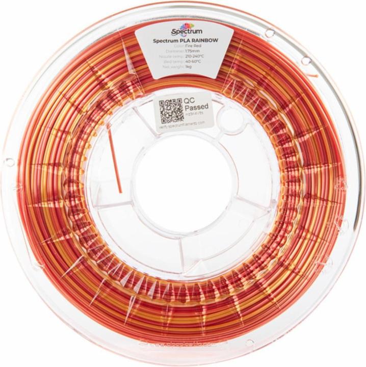 Produktbild Filament PLA Rainbow Fire Red 1.75mm 1kg (1.75 mm, 1000 g)