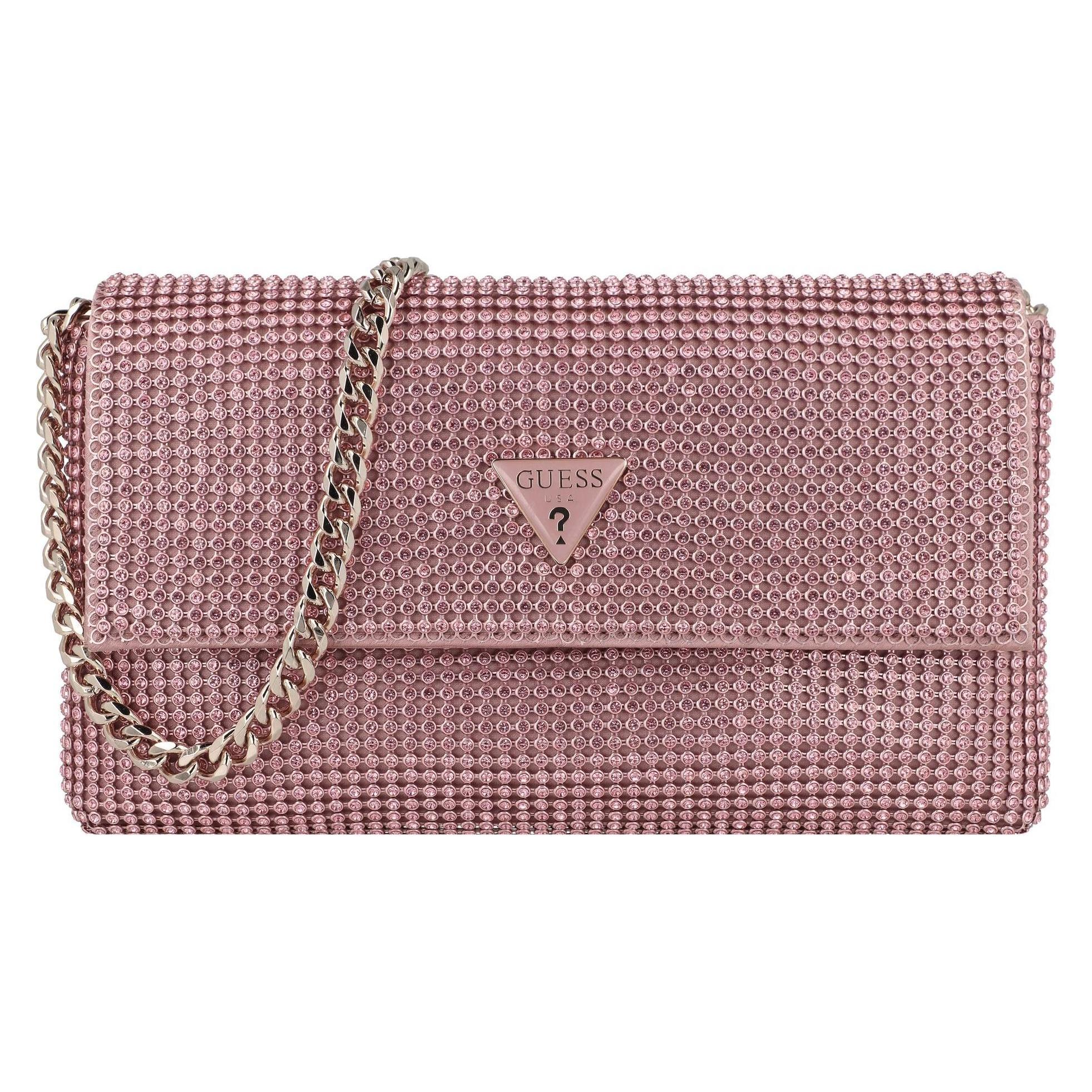 Guess, Damen, Handtasche, Zalina Clutch Tasche 21 Cm, Rosa