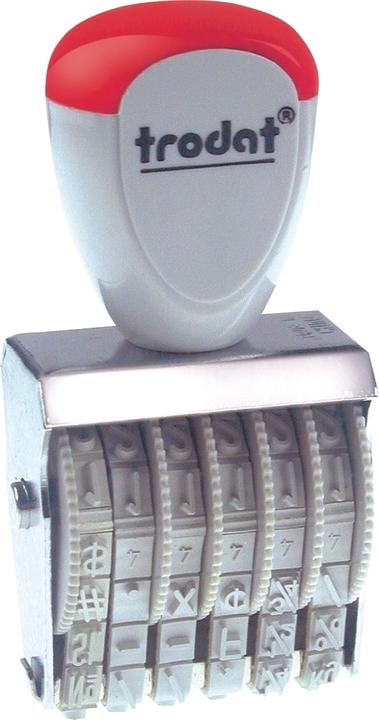 Actual product image Trodat Number stamp, 6 digits, imprint size: 4 x 26 mm