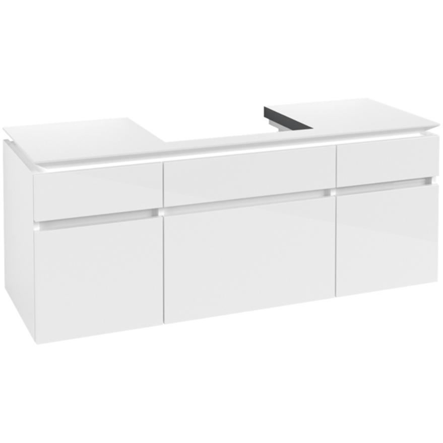 Villeroy & Boch, Waschbeckenunterschrank, V&B Waschtischunterschrank LEGATO 1400x550x500mm Glossy White (140 x 50 x 55 c...