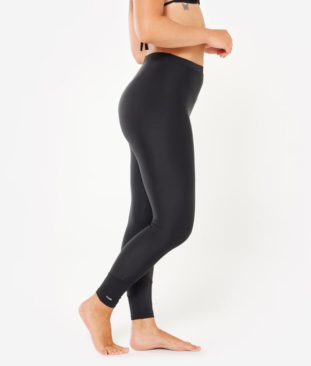 Actual product image Olaian Leggings Surfen Damen UV-Schutz - Size + schwarz (XL)