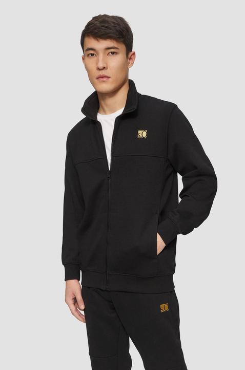Produktbild s.Oliver Sweatshirt Jacke Sweatjacke mit Gold- oder Silber-Print (L)