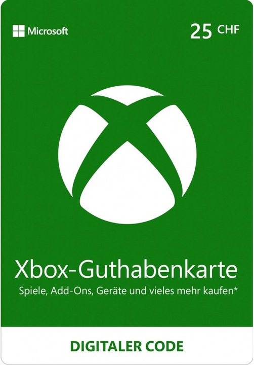 Microsoft Xbox-Store (25 CHF)