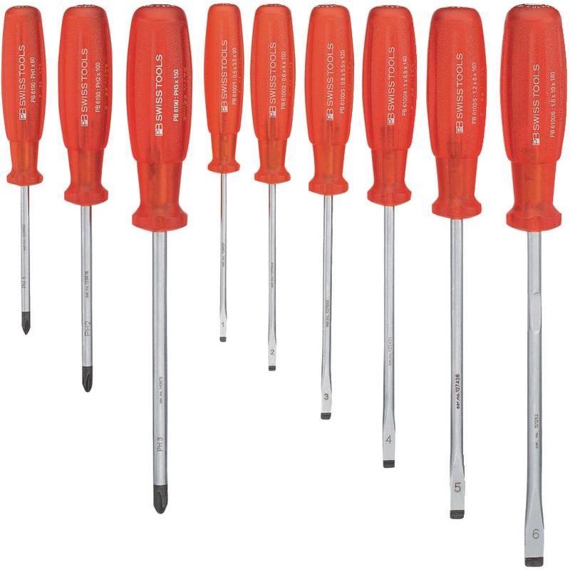 PB Swiss Tools, Schraubenzieher, Schraubenziehersatz (Schlitzschrauben)