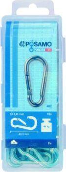 Image du produit Magni Mousqueton galv. 40x4 EIN 15pcs. Boîte