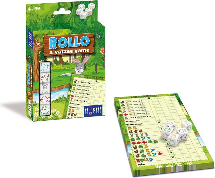 Immagine prodotto Asmodée Rollo - Animali Yatzee (Multilingue, 2 - 6 Giocatori)