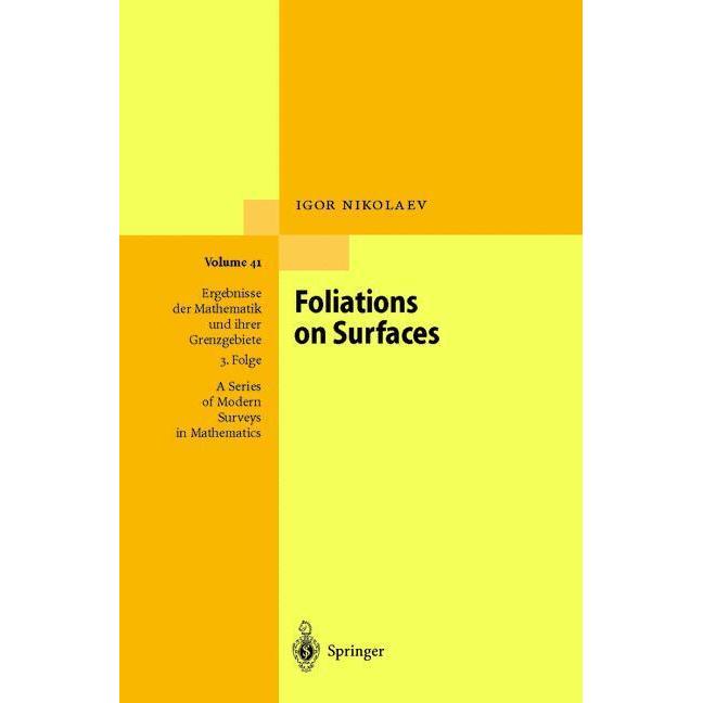 Foliations on Surfaces, Fachbücher