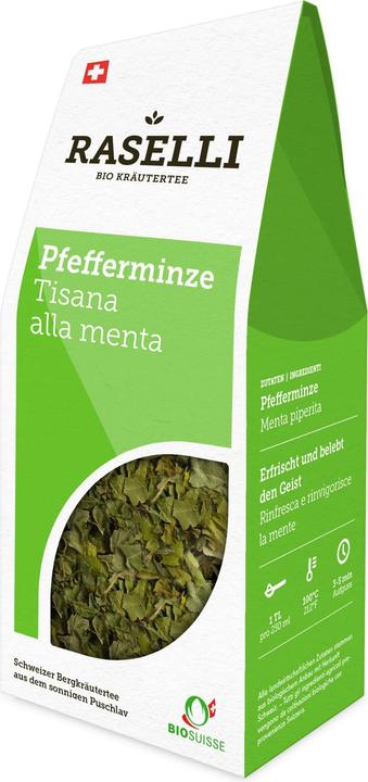 Actual product image Raselli Bio-Bud Peppermint herbal tea loose (25 g)