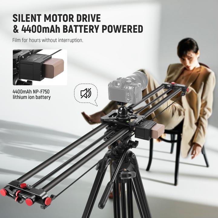 Actual product image Neewer 120cm Carbon Fiber Motorized Camera Slider With App Control (Slider)