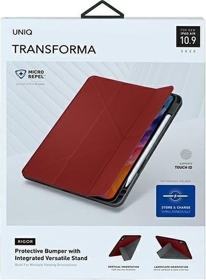 Actual product image Uniq Unique case for Transforma Rigor iPad Air 10.9 (2020) red