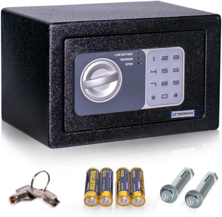 Actual product image Anadol Tresor Basic electronic mini safe with combination lock Emergency keys