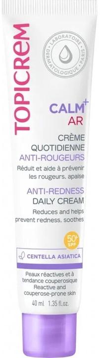 Topicrem Calm AR Anti-Redness Daily Cream 40ml SPF50 Soothing Couperose (40 ml, Day cream, SPF 50)