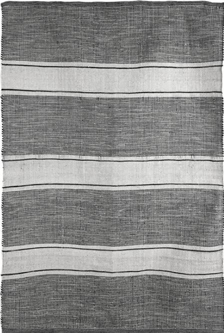 Esschert Design RPET gewebter Gartenteppich gestreift (120 x 180 x 0.5 cm)