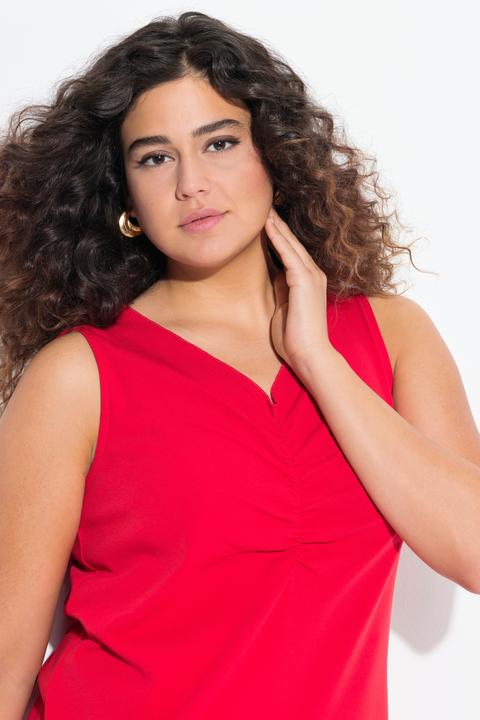 Actual product image Ulla Popken Ribbed Curly Hem Tank (54)