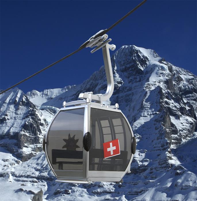 Jägerndorfer Omega IV Kabine Schweiz Spezial silber