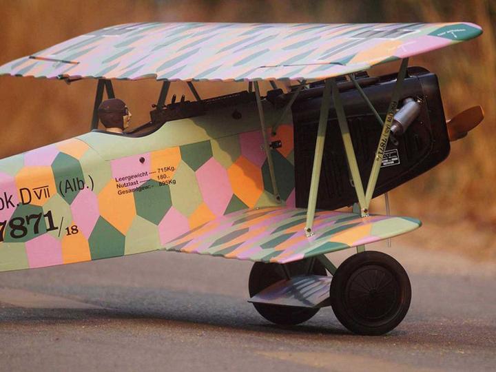 Image du produit Vq Models Fokker D7m / 1730mm ARF Doppeldecker (Voltige)