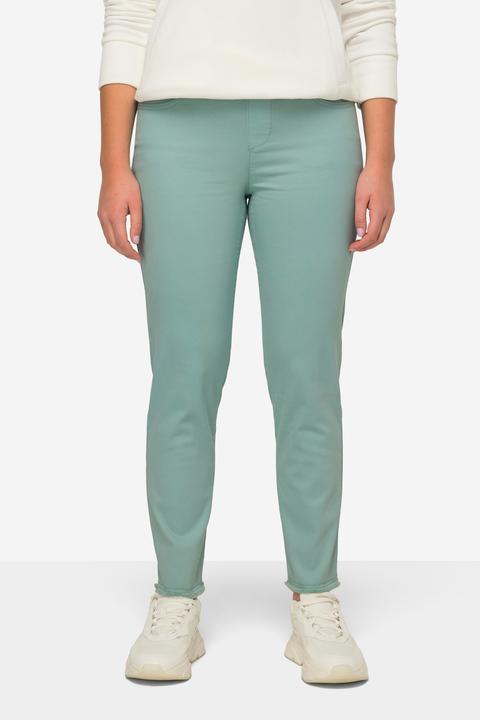Actual product image Laurasøn 7/8 Slim Pants Slim Fit Fringe Hem Recycled Polyester (50)