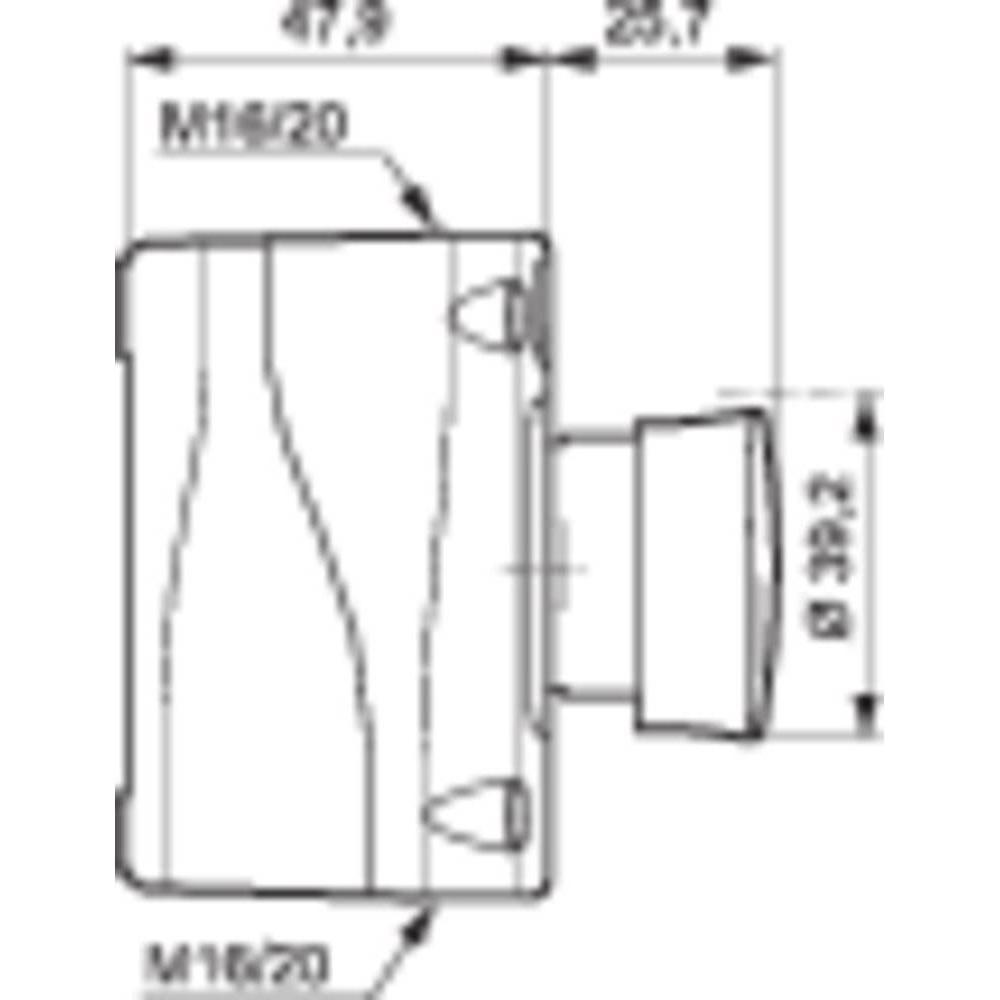 Thumbnail - Baco Not Aus Taster Pilztaster im Gehäuse, Taster + Schalter, Rot