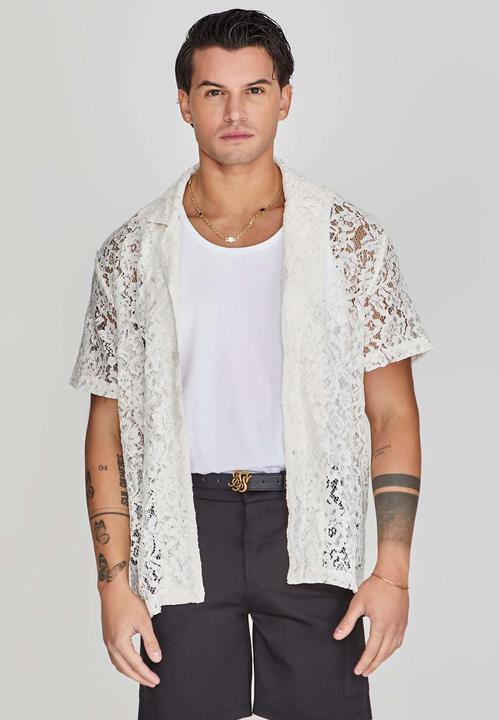Produktbild Siksilk Kurzarmhemd Lace Resort Shirt (L)