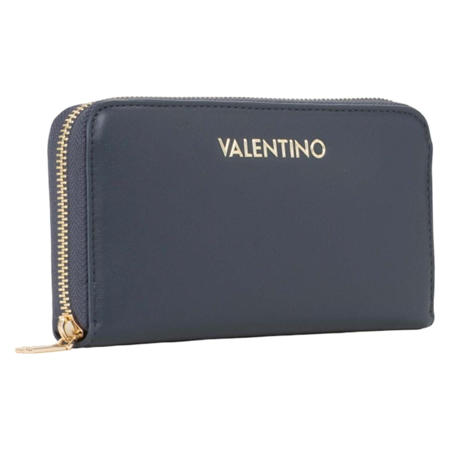 Valentino, Damen, Portemonnaie, Clio Re Zip Around Wallet, Blau