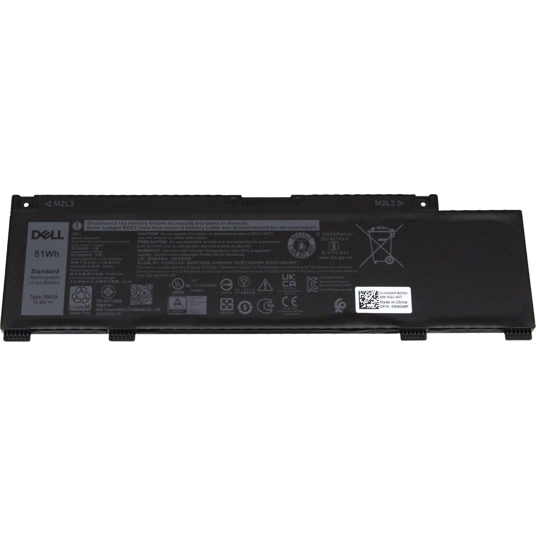 Dell 266J9 (3 Zellen, 4254 mAh), Notebook Akku