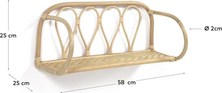 Actual product image Kave Home Nyarai (58 x 25 x 25 cm)