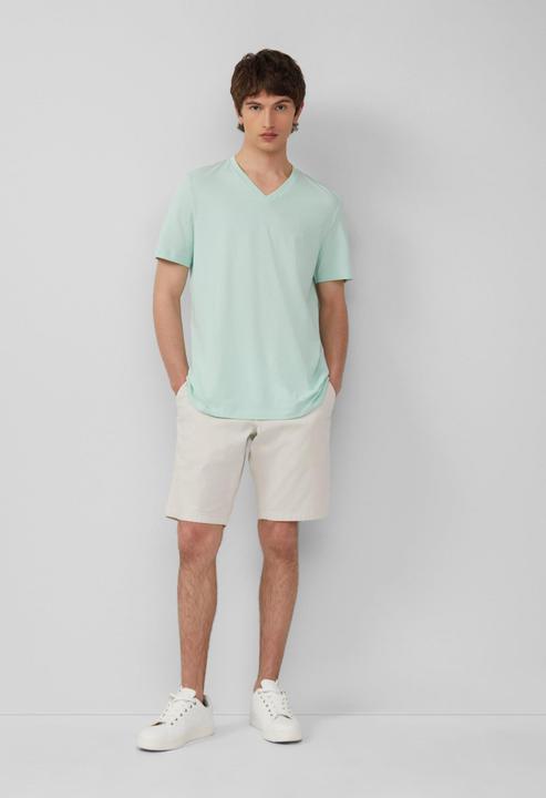 Produktbild S.Oliver T-Shirt Jersey-T-Shirt mit V-Ausschnitt und Logo (XL)