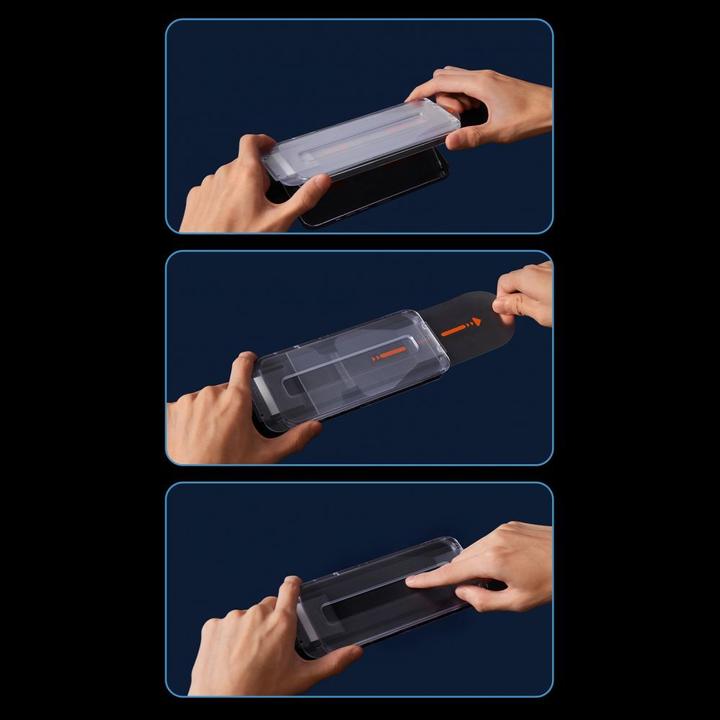 Produktbild Baseus Privacy Tempered Glass for iPhone 14 Pro Full Screen 0.4mm Privacy Filter Anti Spy + Mounting (Apple iPhone 14 Pro)