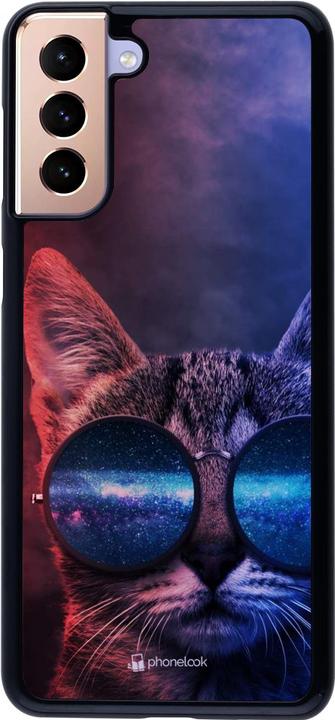 Immagine prodotto PhoneLook Copertina Occhiali da Gatto Rosso Blu (Samsung Galaxy S21+ 5G)
