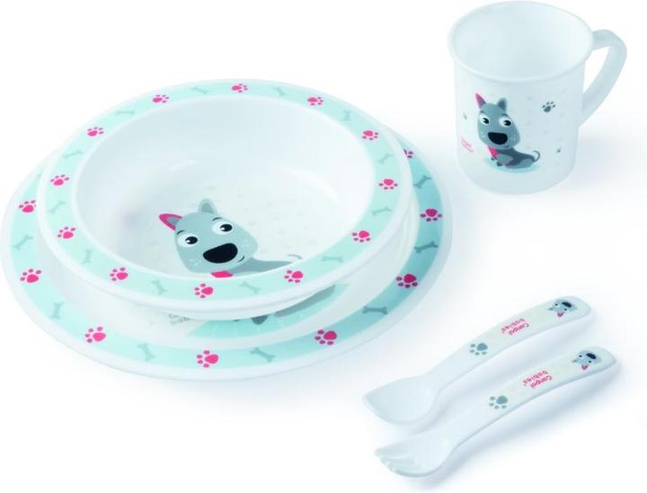 Canpol BABIES plastic vessel and Tool set CUTE IMALS, 4/401 blu