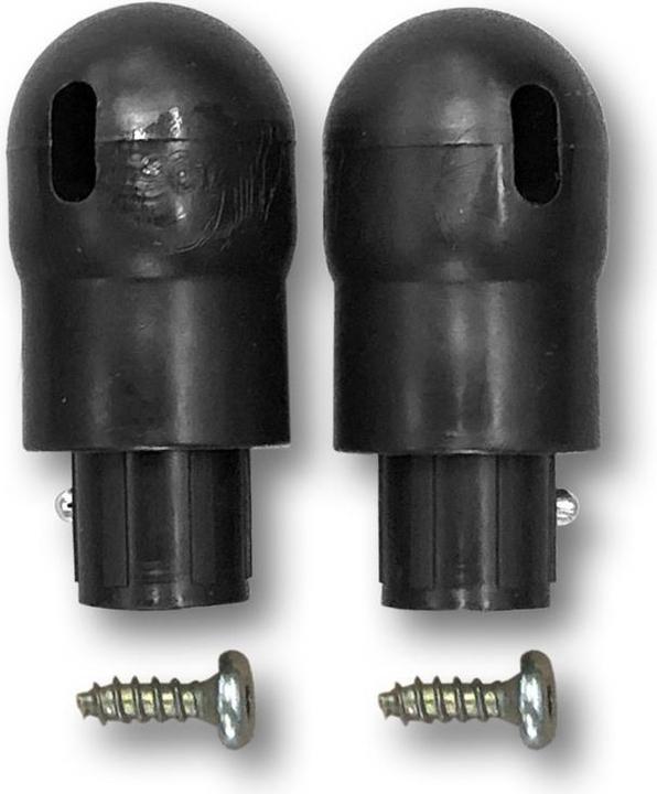 Hudora 2 Abschlusskappen mit Schrauben für First Trampolin 300/400 cm