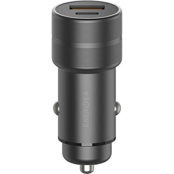 Energea ład. sam. 1xUSB+1xUSB-C PD-QC 3.0 38W szary/gunmetal Alu Drive PD20+, Akku Ladegerät