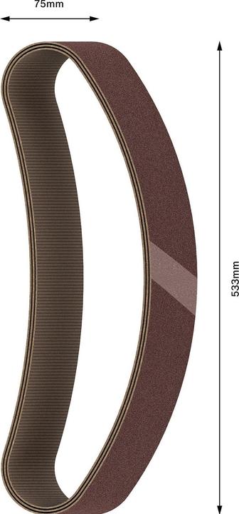 Image du produit Bosch Professional Zubehör PRO X440 bande abrasive, 75 x 533 mm, G120 (120)