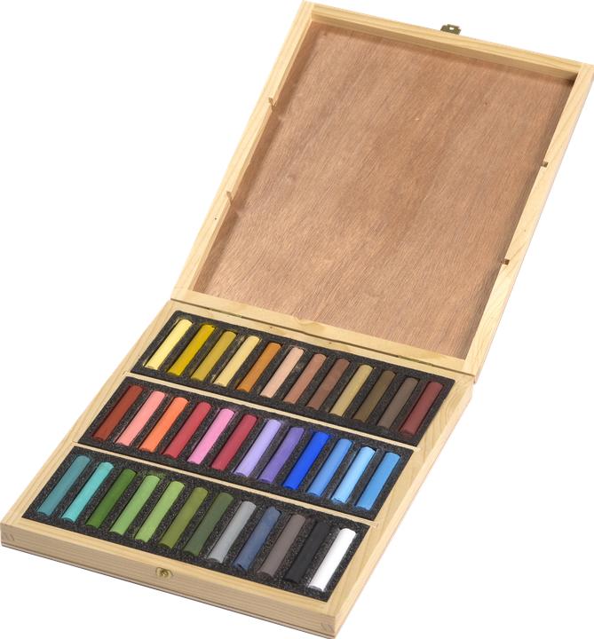 BlockX Coffret bois 72 Pastels - Paysage - Cadmium clair (36x)